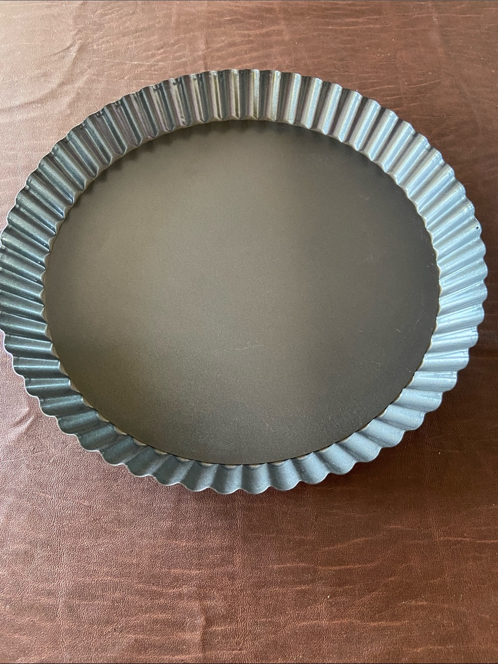 Non-Brand Black Fluted Tart Pan - Nonstick Home Kitchen Baking Pan